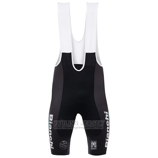 2017 Cycling Jersey Bianchi Countervail Green Short Sleeve and Bib Short
